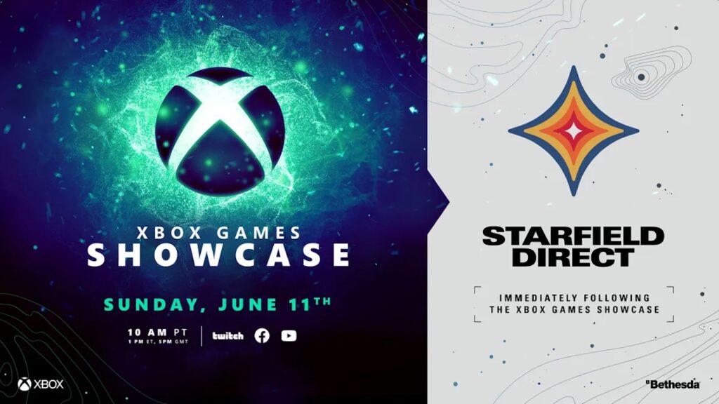Il logo dell'Xbox Games Showcase 2023 e dello Starfield Direct