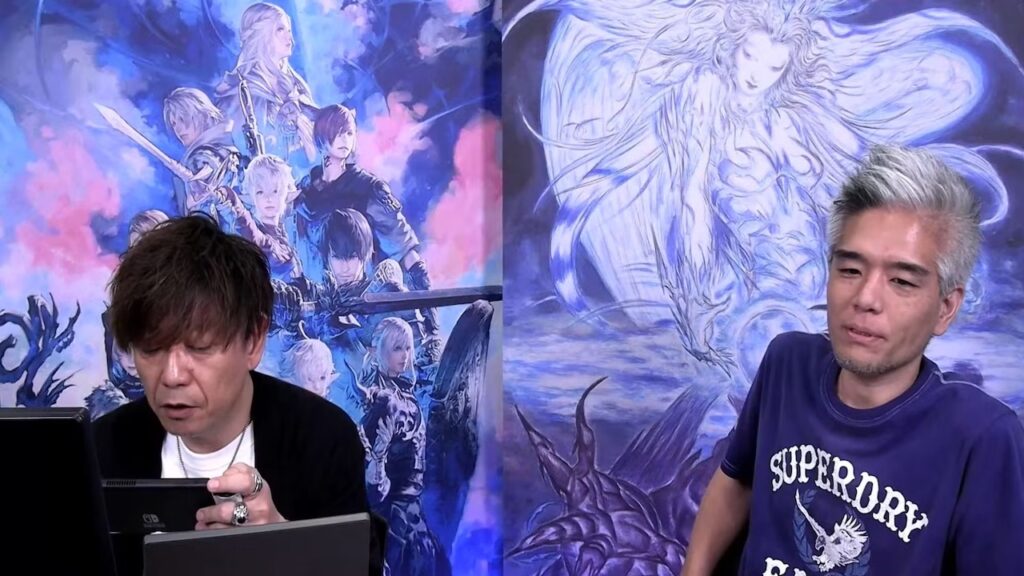 Naoki Yoshida di Final Fantasy XVI mentre gioca a The Legend of Zelda: Tears of the Kingdom