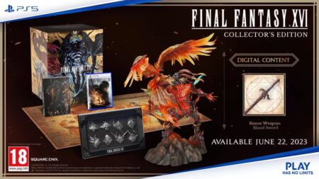 La statuetta di Ifrit e Fenice della Collector's Edition di Final Fantasy 16