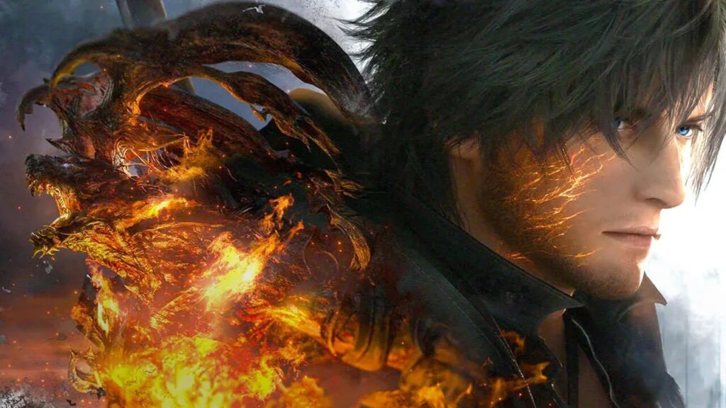 Clive di FInal Fantasy 16 con al fianco Ifrit