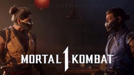 Due personaggi di Mortal Kombat 1 uno di fronte all'altro