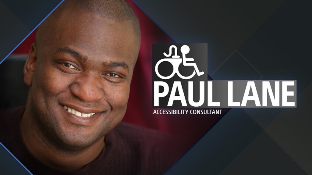 Il logo di PlayStation Access con Paul Lane