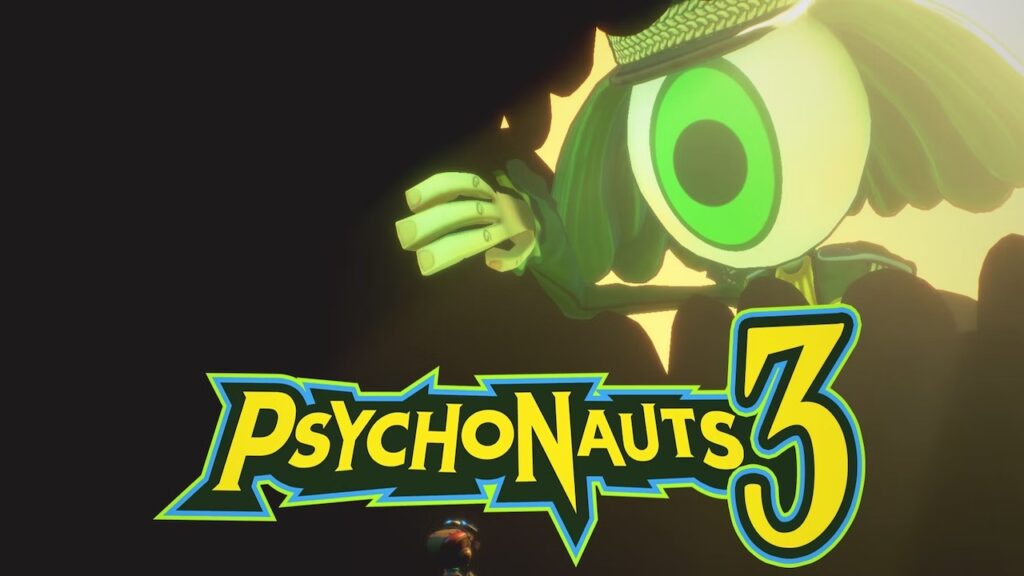 Il logo di Psychonauts 3 in primo piano