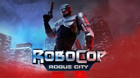 Robocop: Rogue City con il logo del gioco in basso