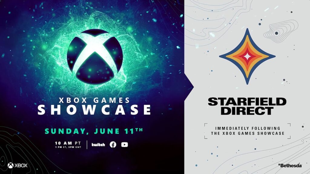 I loghi dell'Xbox Games Showcase 2023 e dello Starfield Direct