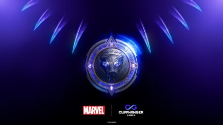 Il logo del gioco di Black Panther di EA