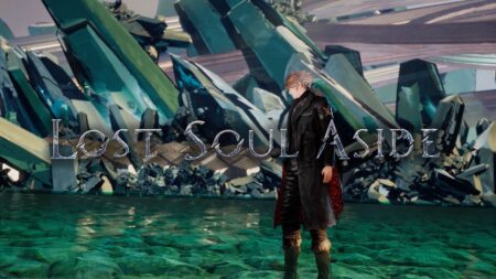 Il protagonista di Lost Soul Aside in un laghetto