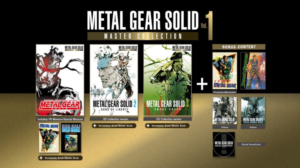 I giochi inclusi nella Metal Gear Solid: Master Collection Vol. 1