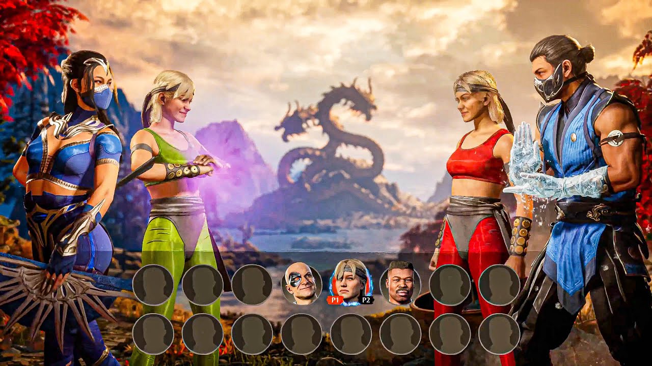 Mortal Kombat 1: la schermata di selezione dei personaggi