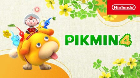 Il cane Occin con sopra alcuni Pikmin di Pikmin 4