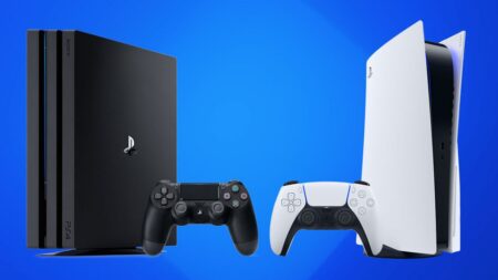 PS5 ha impiegato due mesi in più di PS4 per raggiungere i 40 milioni di unità vendute Una PS4 Pro con al fianco una PS5 in verticale