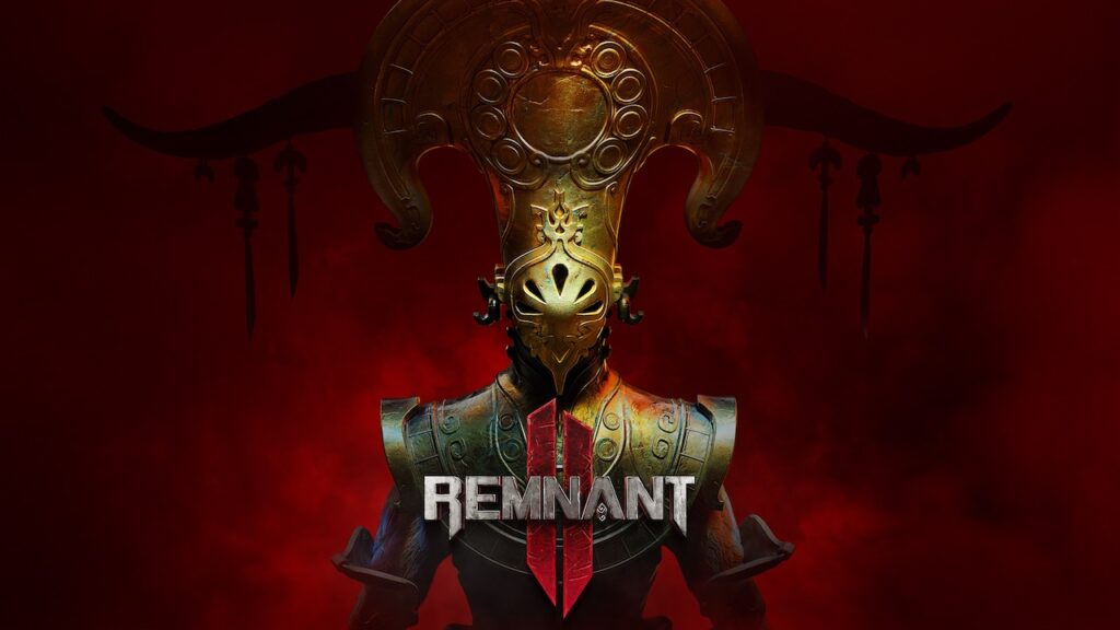 Il protagonista di Remnant 2 con uno sfondo rosso