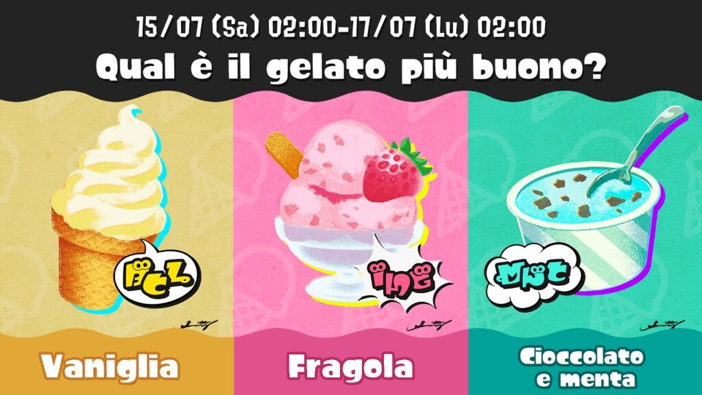 Splatoon 3, Splatfest a tema gelato