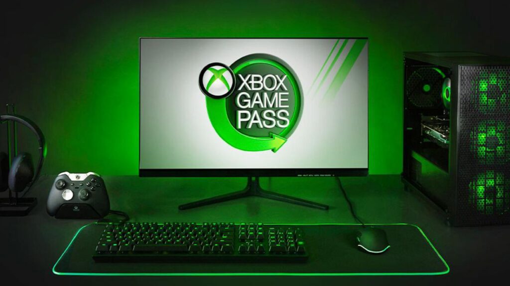 Un PC con dentro il logo di Xbox Game Pass