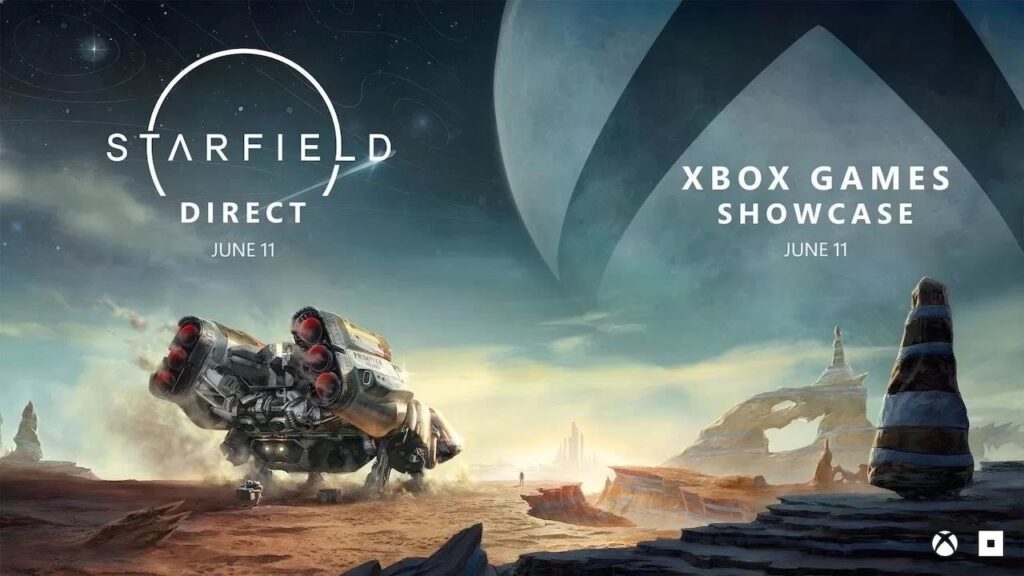 I loghi di Xbox Games Showcase 2023 e Starfield Direct