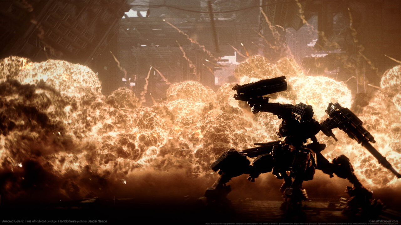 Armored Core 6 Fires of Rubicon: uno scontro con molte esplosioni spettacolari