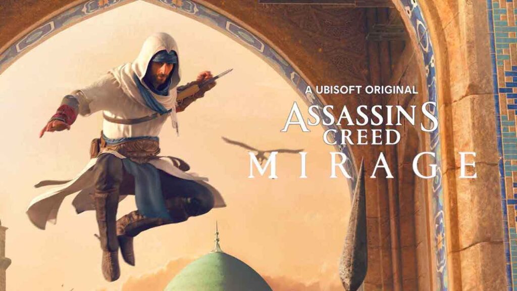 Basim di Assassin's Creed Mirage mentre salta in aria