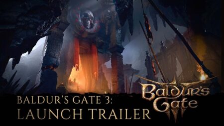 Il logo del trailer di lancio di Baldur's Gate 3