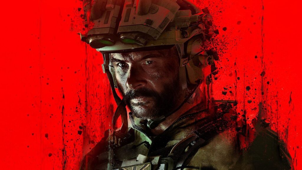 Il Capitano Price di Call of Duty: Modern Warfare 3 su uno sfondo rosso