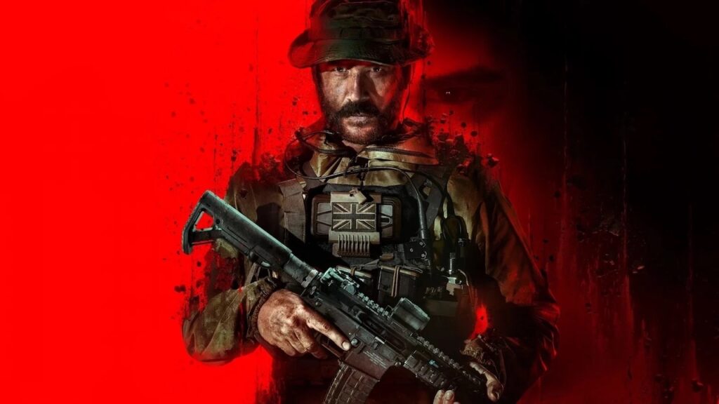 Il Capitano Price di Call of Duty: Modern Warfare 3 su uno sfondo rosso