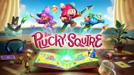 I protagonisti di The Plucky Squire su un libro magico