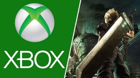 Final Fantasy 7 Remake in arrivo su Xbox Series X|S, suggerisce un tweet di Microsoft Il logo di Xbox con al fianco Cloud di Final Fantasy 7 Remake