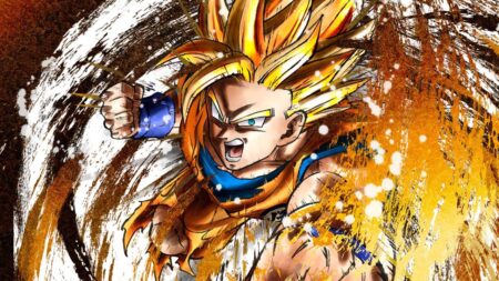 Gohan di Dragon Ball Z Fighterz mentre sferra un pugno potentissimo
