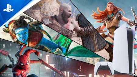 PS5, il nuovo trailer ci chiede perché giochiamo ai videogiochi Alcuni giochi di PS5 sullo sfondo