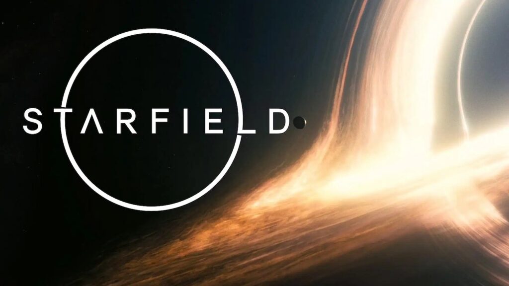 Il logo di Starfield nello spazio