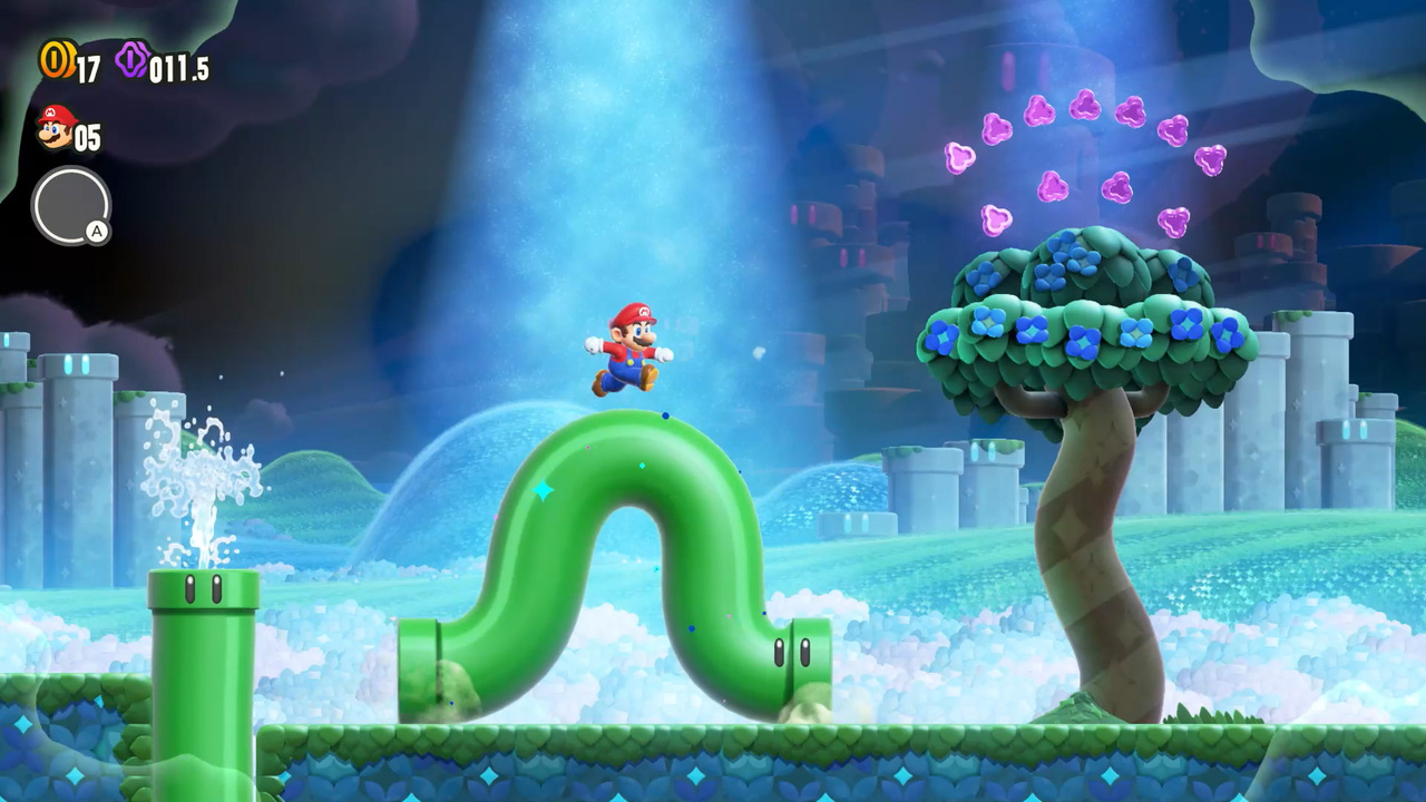 I famosi tubi "flessibili" e mobili di Super Mario Wonder