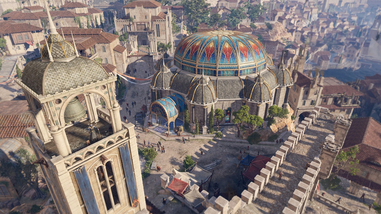 Visuale aerea di una città, in Baldur's Gate 3