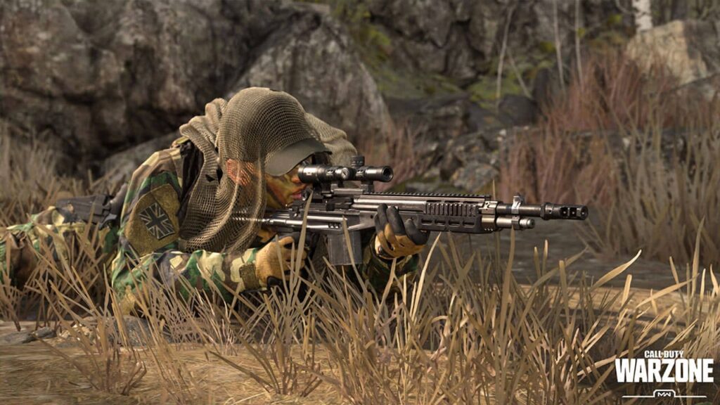 Un cecchino in Call of Duty: Warzone