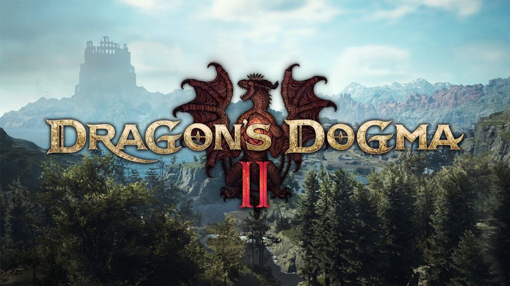 Il logo di Dragon's Dogma 2 in cielo