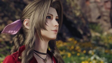 Aerith di Final Fantasy 7 Rebirth in primo piano