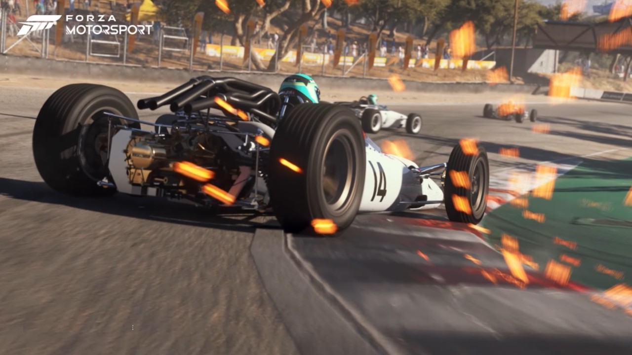 un'auto fuori pista in Forza Motorsport