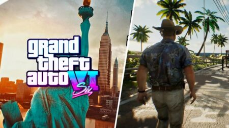 La statua della Liberta con il logo di GTA 6
