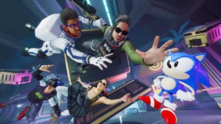 Alcuni personaggi di Hyneas di SEGA con Sonic