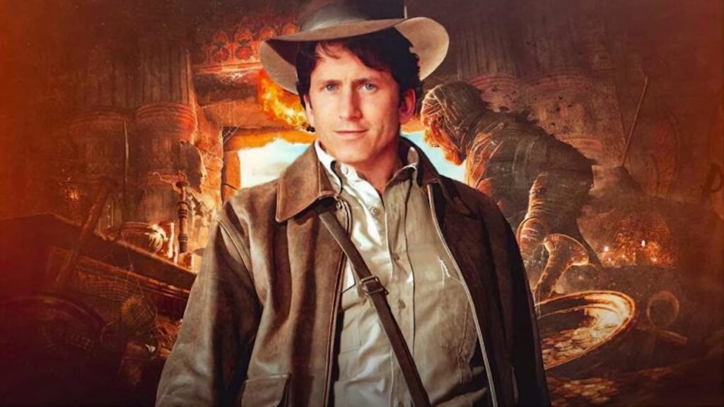 Todd Howard vestito da Indiana Jones