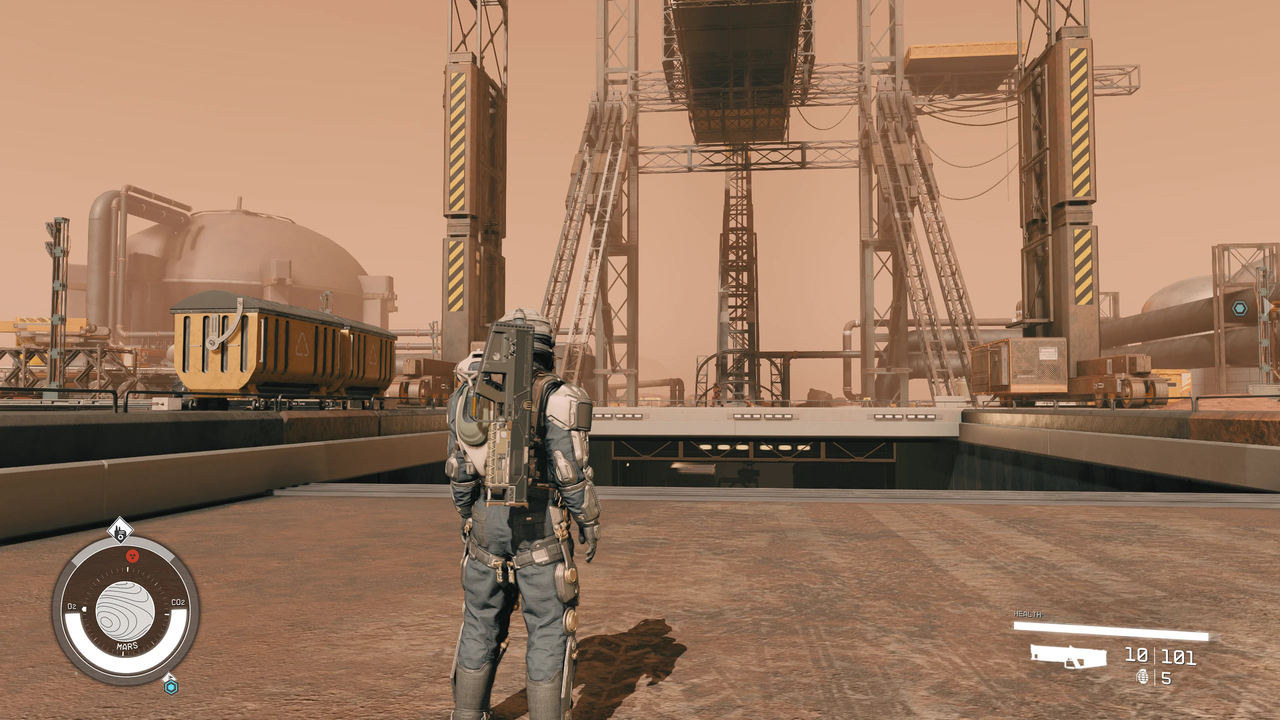 Starfield, ecco come appare il gioco con la mod Tactical Crosshair. Immagine presa da Nexus Mods.