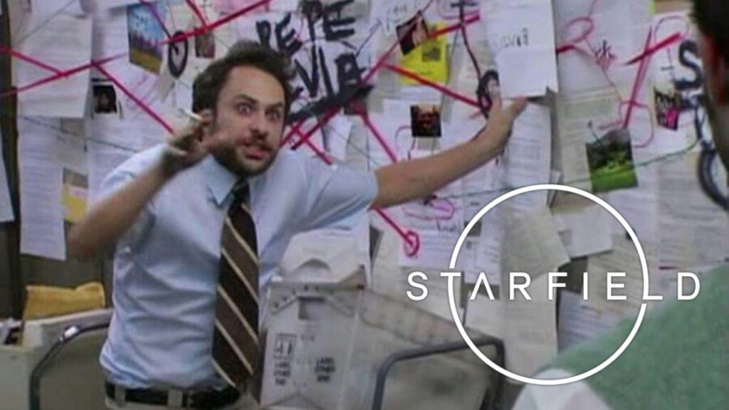meme stiamo cercando di spiegare con logo starfield