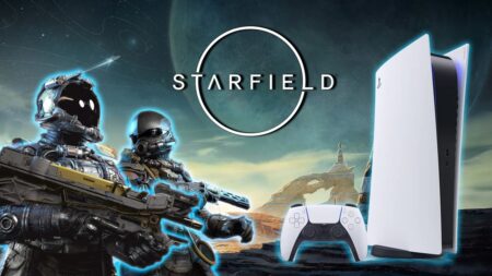 Starfield, mod sostituisce il logo Bethesda con quello dei PlayStation Studios Due personaggi di Starfield con al fianco una PS5