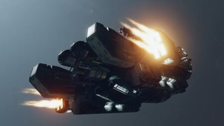 Starfield: i propulsori della nave sono assai utili in combattimento, spiega Bethesda una delle navi presenti in Starfield