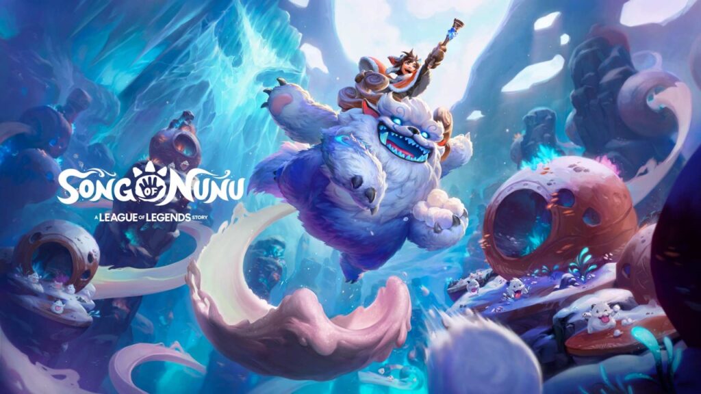 Song of Nunu: A League of Legends Story copertina del gioco con Nunu e Willump in primo piano