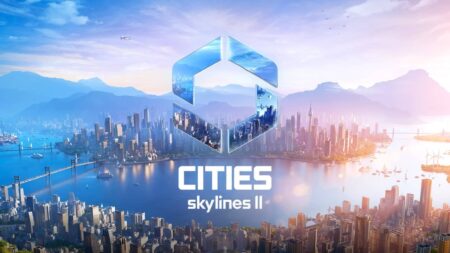 Cities Skylines 2 copertina videogioco con panoramica città