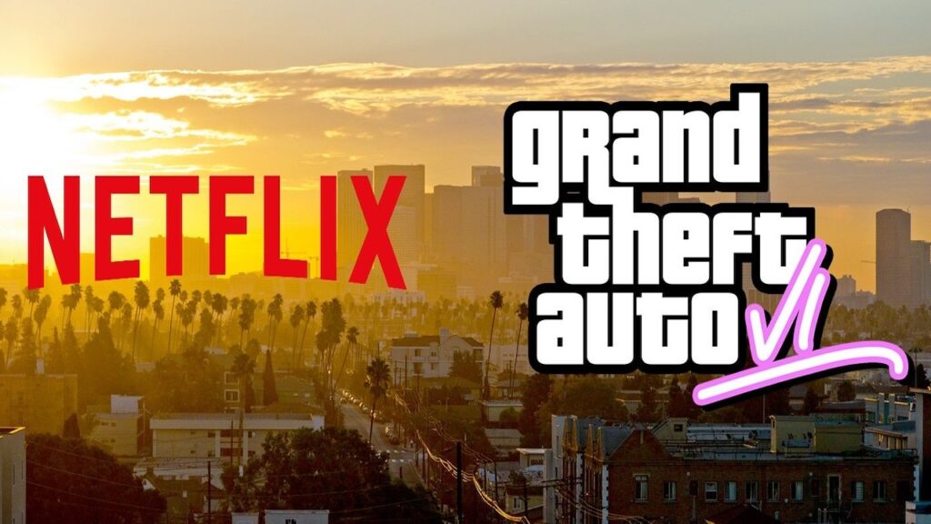 Il logo di GTA 6 e Netflix