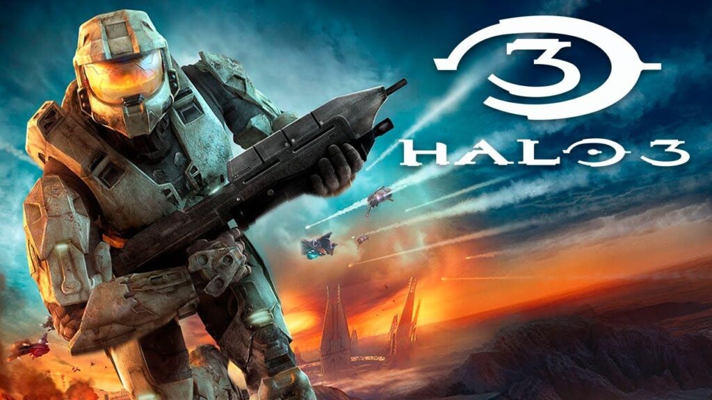 Master Chief con il logo di Halo 3