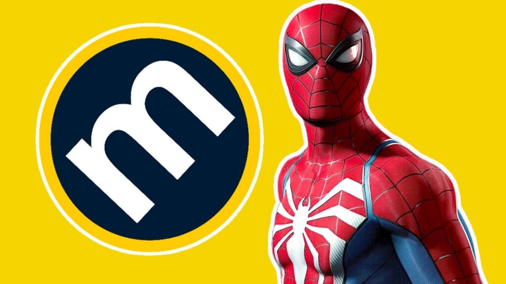 Peter Parker di Marvel's Spider-Man 2 con il logo Metacritic