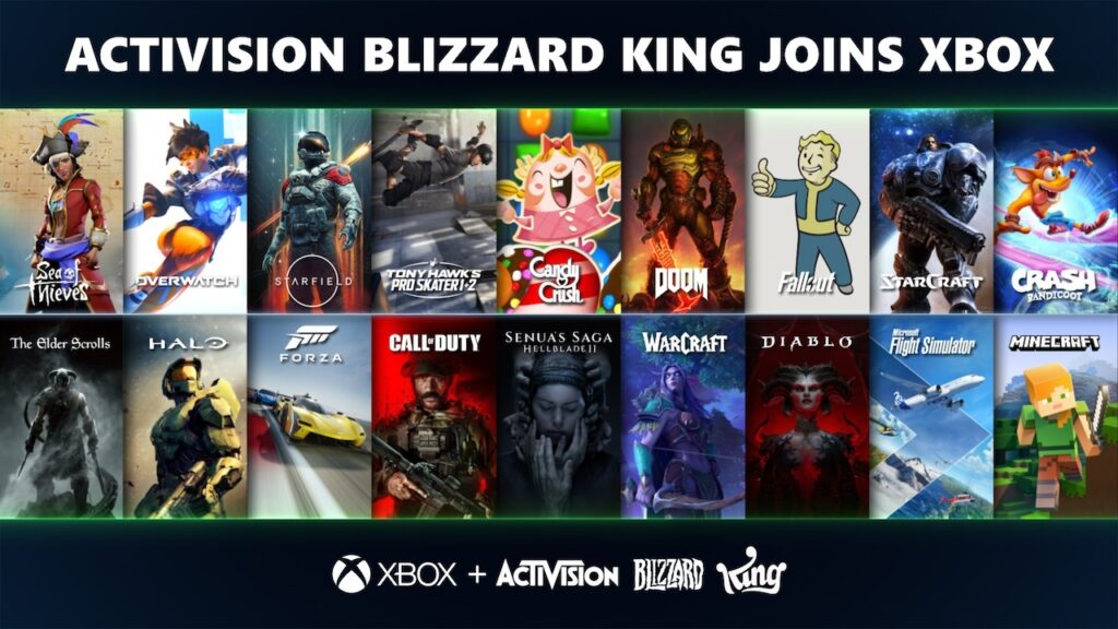 I giochi di Xbox ed Activision Blizzard King