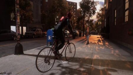 spider-man 2 bicicletta