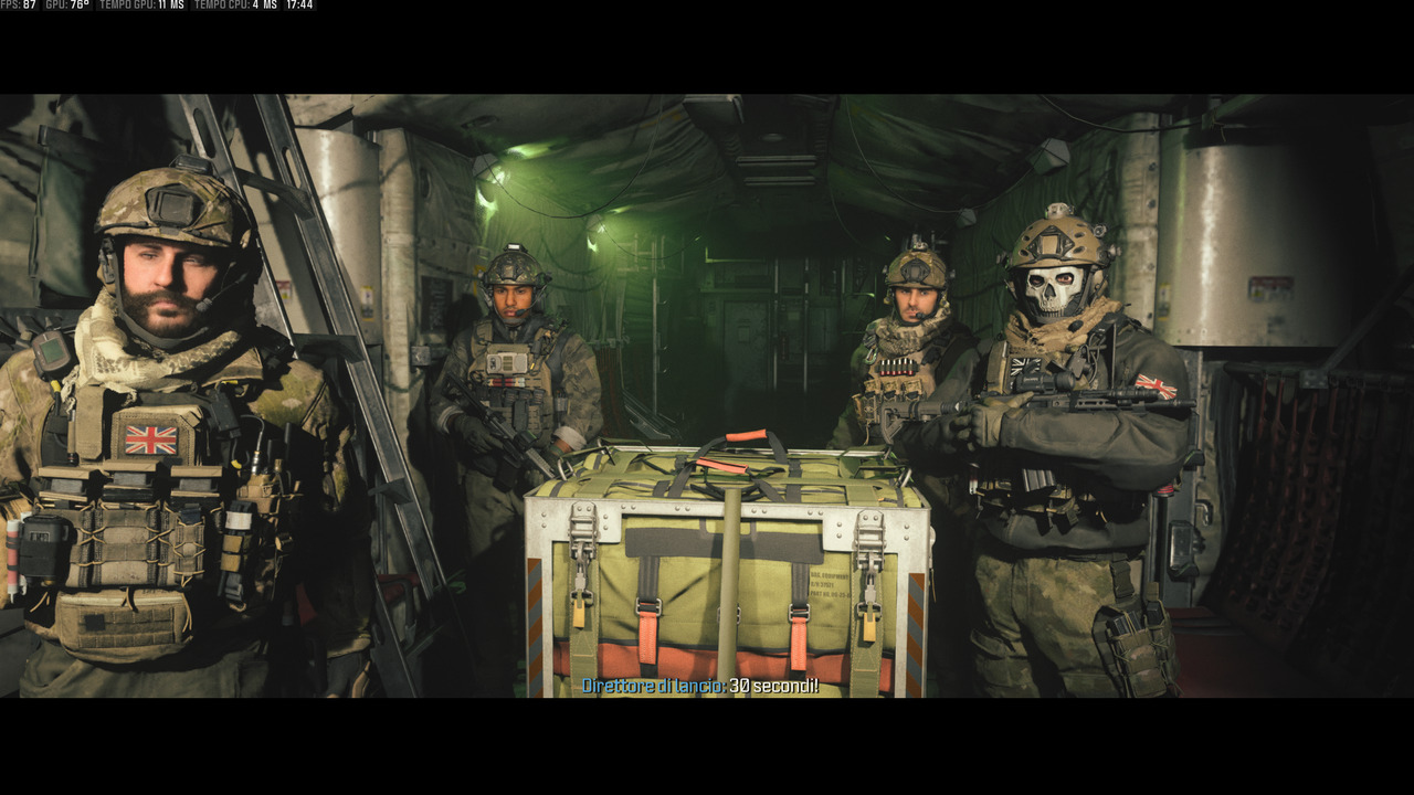 Modern Warfare 3: la fase di lancio pre-missione della Task Force 141